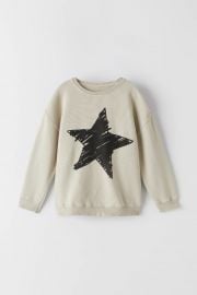 STAR SWEATSHIRT at Zara